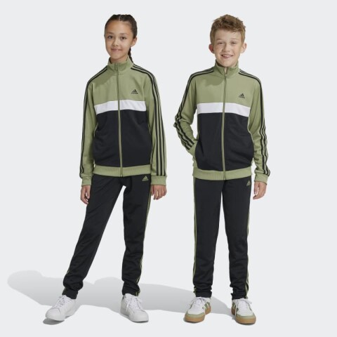 Conjunto Adidas Essentials 3 Rayas Tiberio Verde