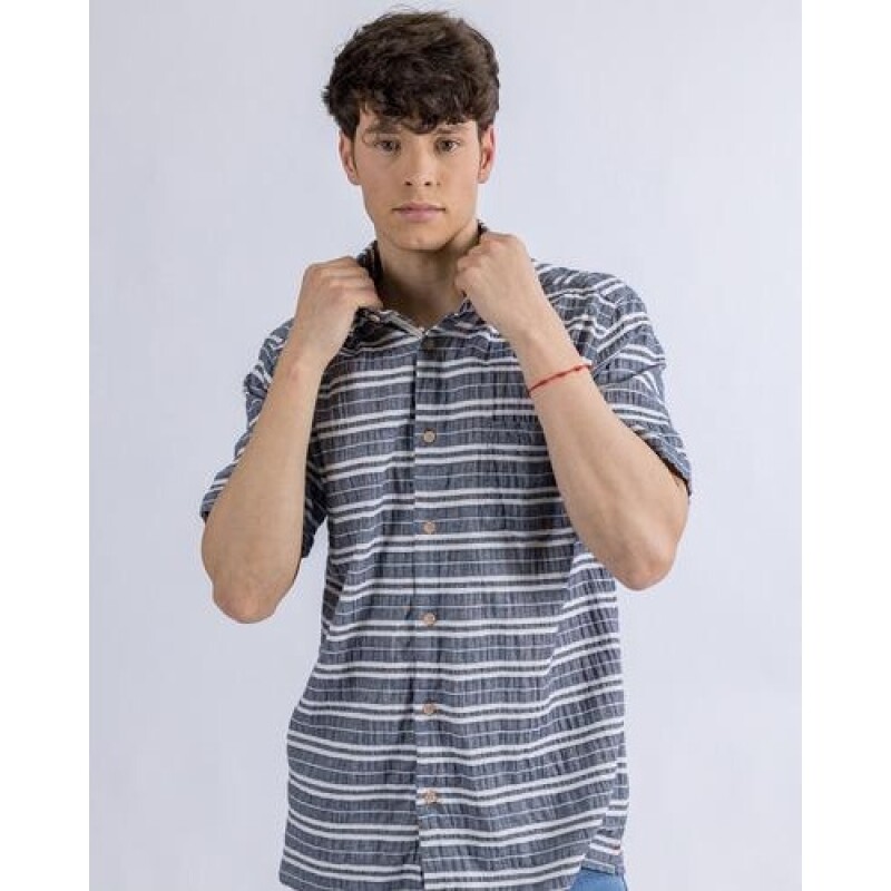 Camisa manga corta UFO Varadero azul Azul