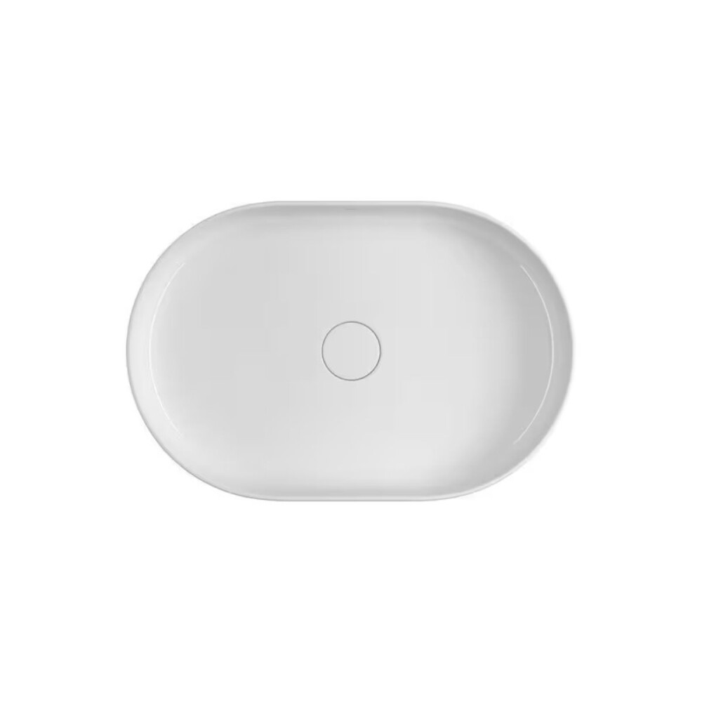 Bacha de apoyo Oval 60x40 cm blanco brillante Deca Bacha De Apoyo Oval 60x40 Cm Blanco Brillante Deca