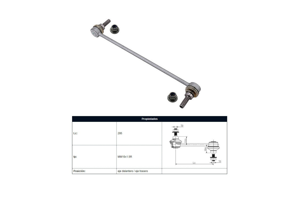 Bieleta Renault Duster/Captur/Oroch 11-25 Der/Izq Bieleta Renault Duster/Captur/Oroch 11-25 Der/Izq