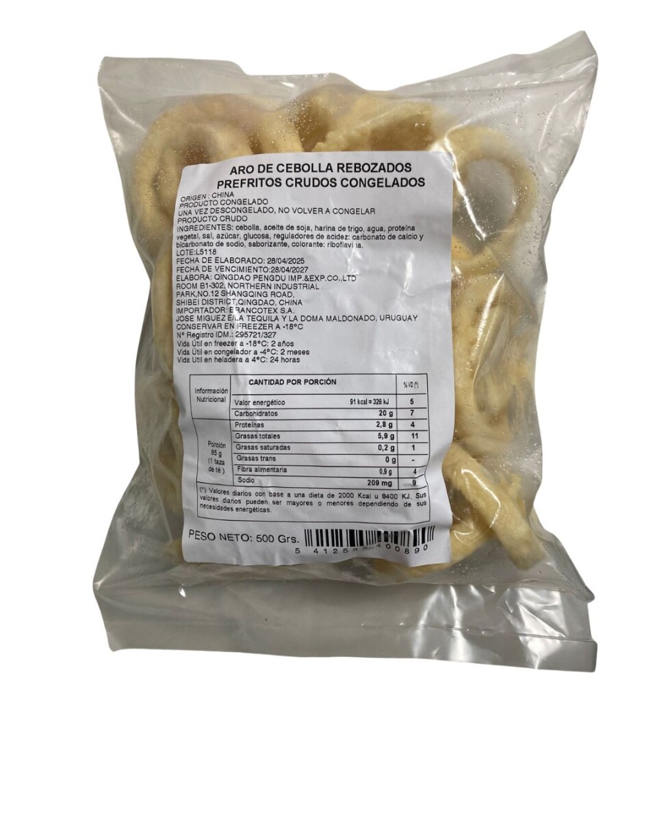 AROS DE CEBOLLA 500G 