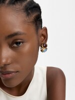 Pendientes Ovales Dobles multicolor