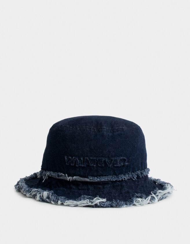 Sombreros verano Piluso Denim Desflecado - Azul Gastado