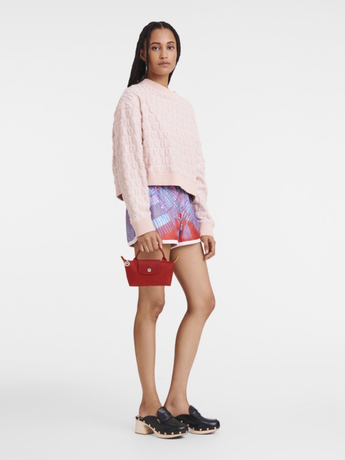 LONGCHAMP - Le Pliage Green Pouch Rojo