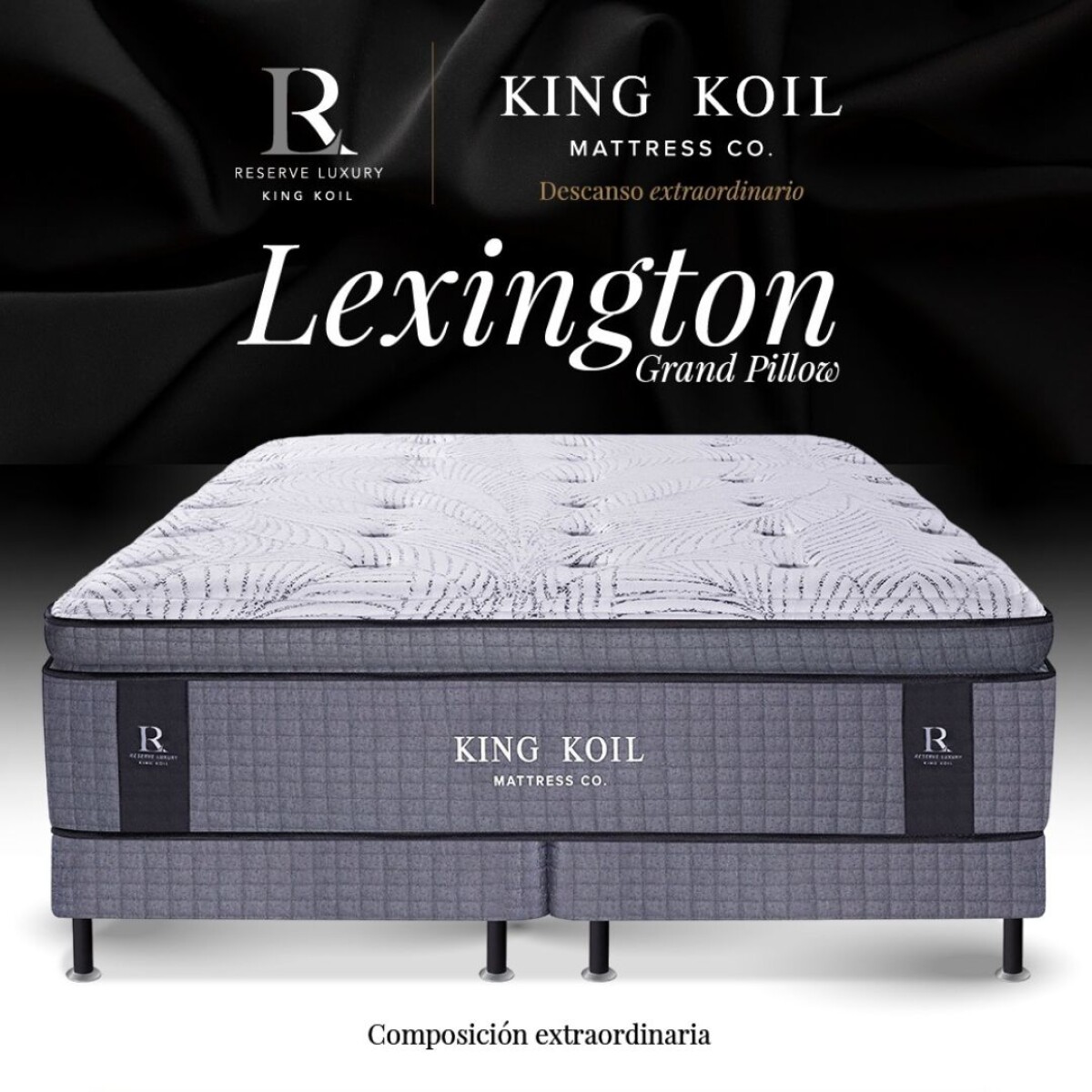 Colchón Lexington Grand Pillow con Sommier - Queen 160x200 