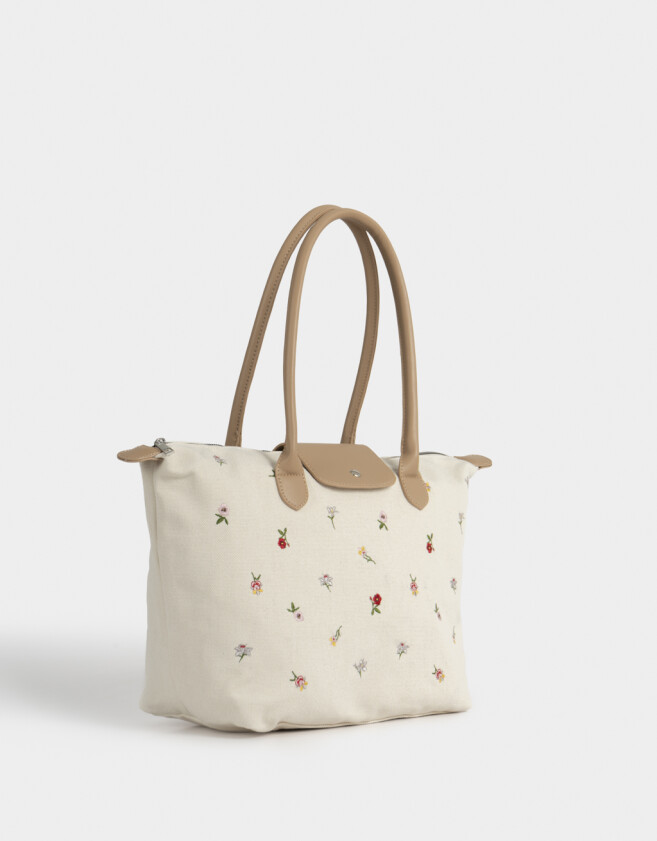 Shopper Cartera Shopper Canvas - Estampado Flores