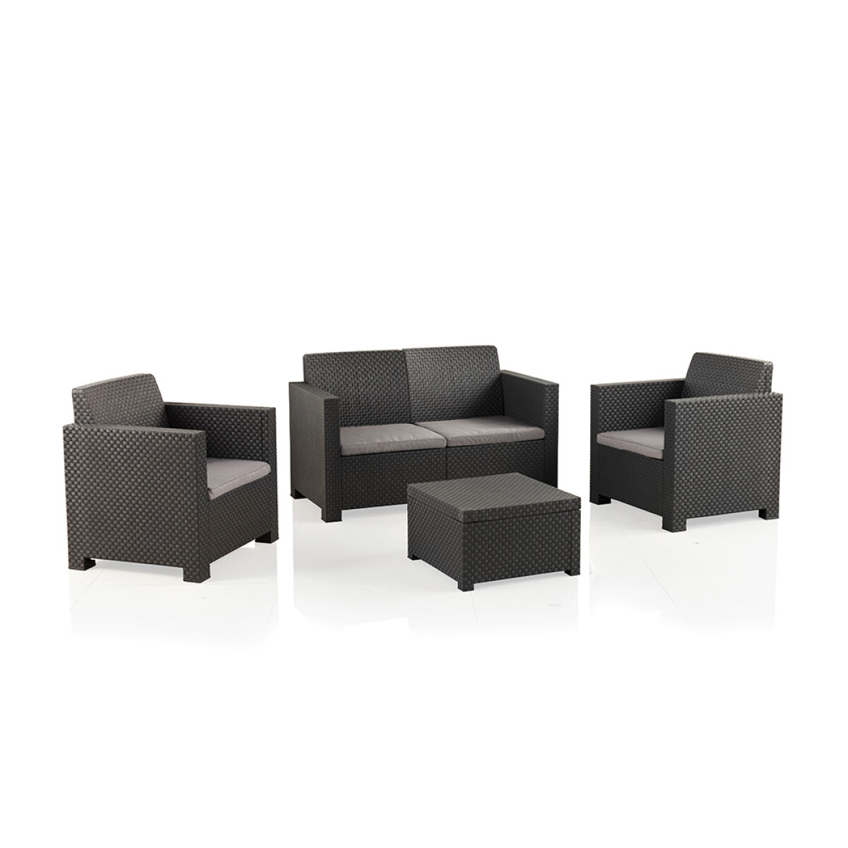 Juego De Jardin Evo Confort Grafito 