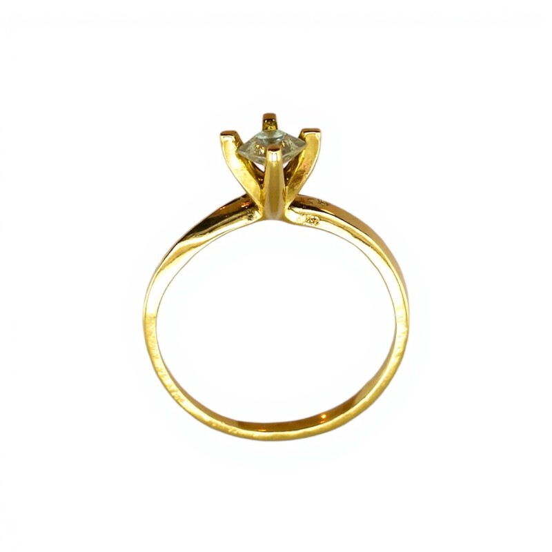 Anillo Solitario-Oro bajo-Piedra Zirconia-AN8078 conpiedra