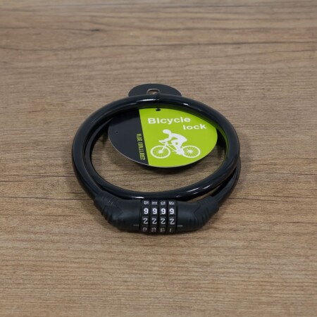 CANDADO PARA BICICILETA CON COMBINACIÓN NEGRO