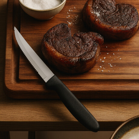 Cuchillo para asado Ipanema. De acero inoxidable y polipropileno mango negro Tramontina Cuchillo para asado Ipanema. De acero inoxidable y polipropileno mango negro Tramontina