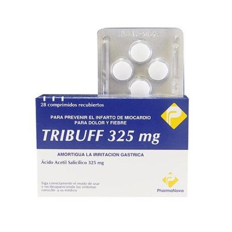 Tribuff 325 mg x28 Comprimidos – Alivio del Dolor y la Fiebre Tribuff 325 mg x28 Comprimidos – Alivio del Dolor y la Fiebre