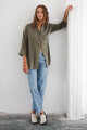 CAMISA LINO CANDY OLIVA