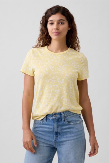 Remera Manga Corta Mujer Sp Yellow Floral