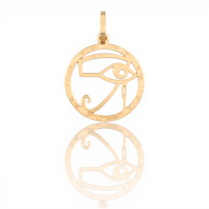 Dije colgante Ojo de Horus-Oro bajo-Sin piedra-CP8723 conpiedra