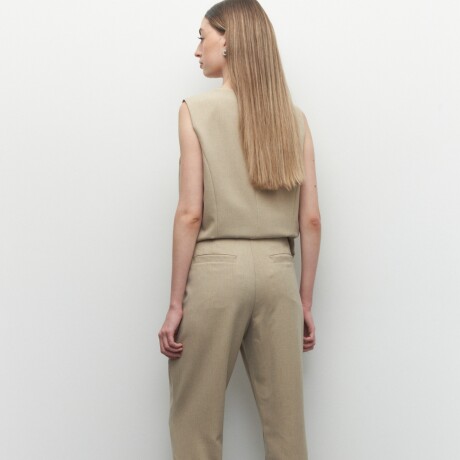 PANTALON CUNY Beige Melange