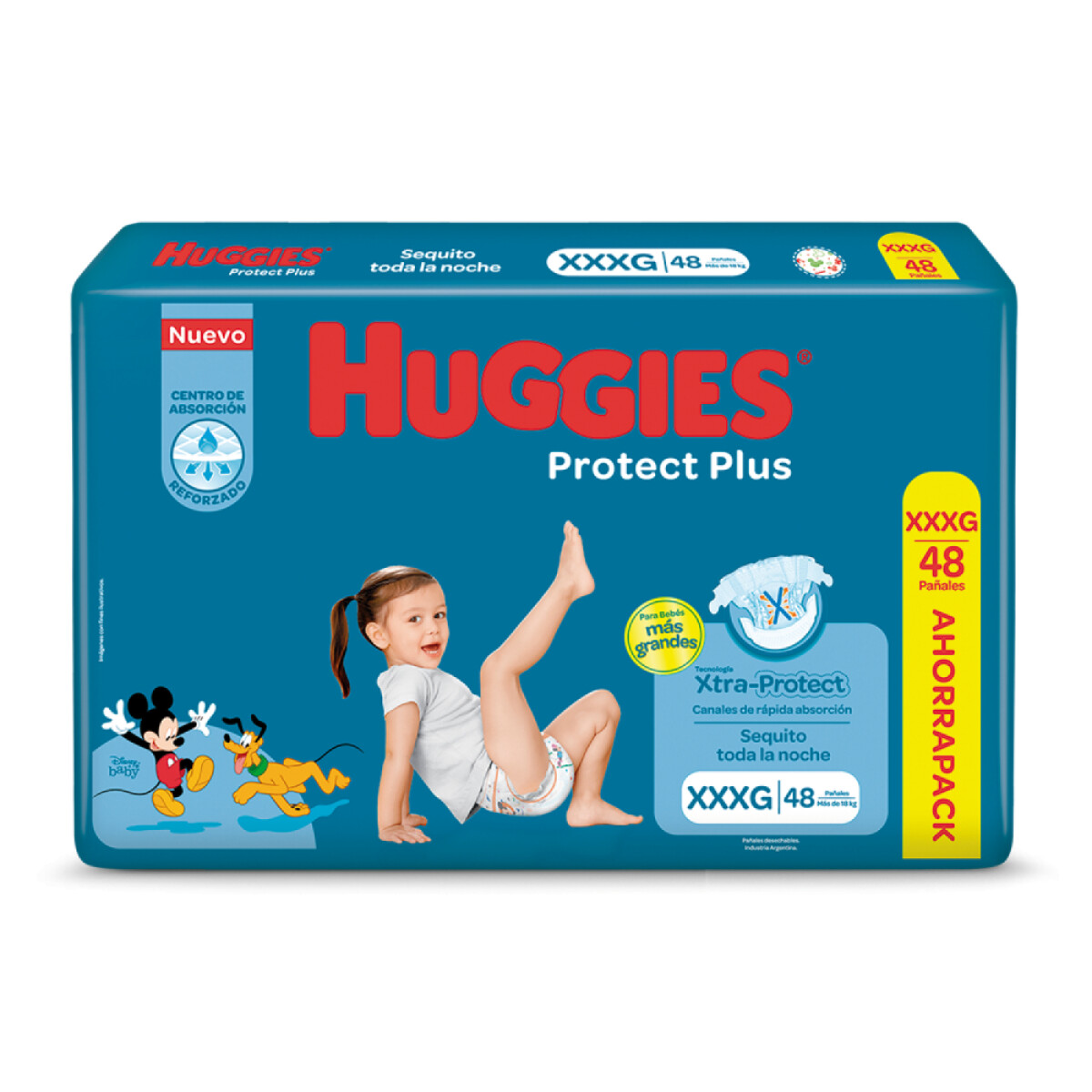 Pañales Huggies Prot Plus XXXG 48 Unidades 