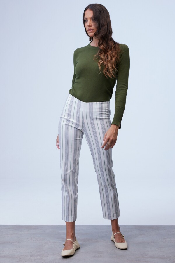 Pantalon Lineas BLANCO/MULTI