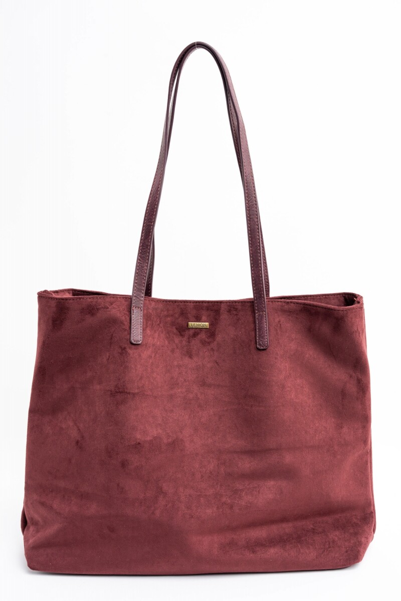 Travel Bag Gamuza Vegana - Burdeos 