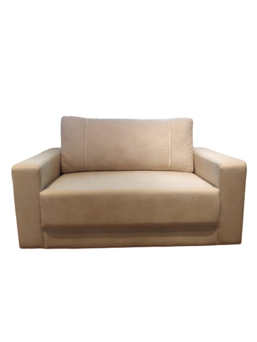 SOFA 2 CUERPOS - TAPIZADO TELA PET FRIENDLY BEIGE 