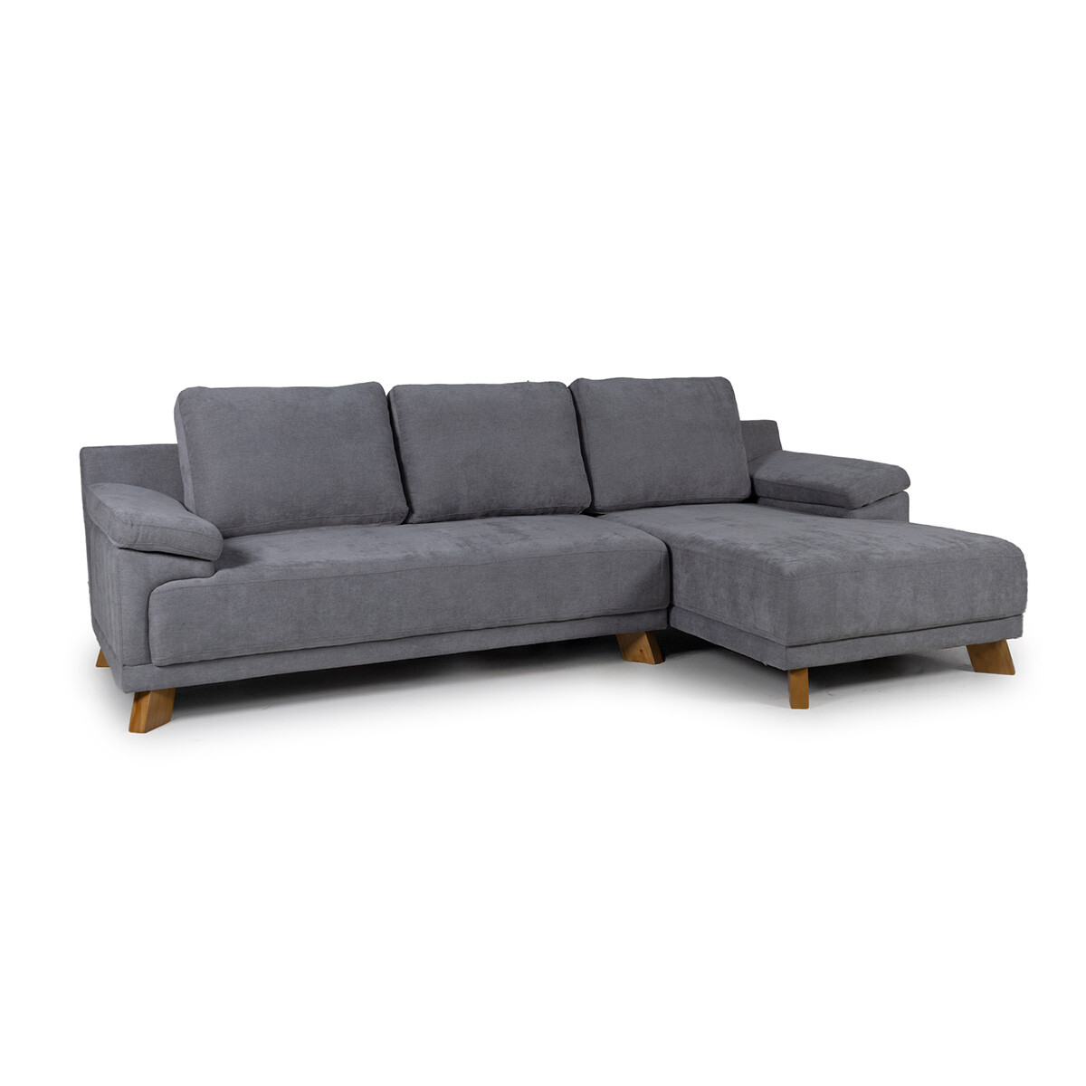 Rinconera Adalia - Tela Microfibra - Chaise derecho - 9250 (Grafito) 
