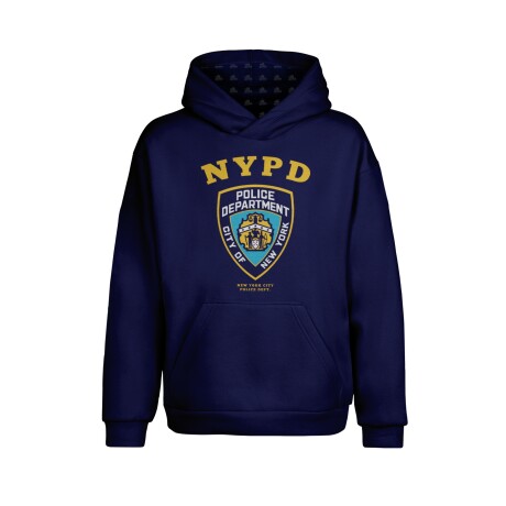 Canguro con capucha Police NYPD Azul