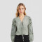 Blusa Vise Verde Grisaceo