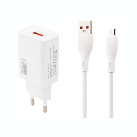 Cargador BLOOX M3 De Pared Con Cable Micro USB Cargador BLOOX M3 De Pared Con Cable Micro USB
