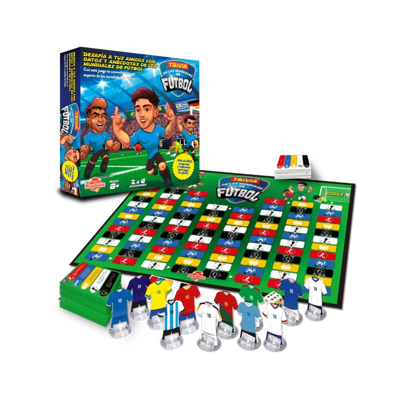 Juego de caja trivia de los mundiales de futbol Juego de caja trivia de los mundiales de futbol