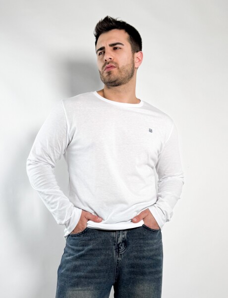 Remera M/Larga Barton Blanco