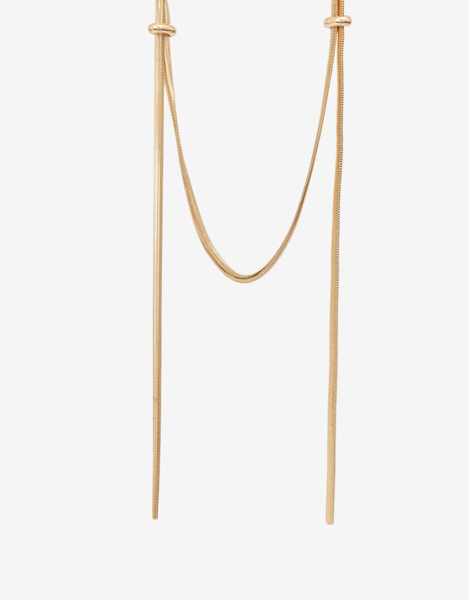 Collar Largo De Metal 