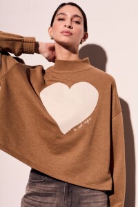 Sweater Algodón Peinado Camel