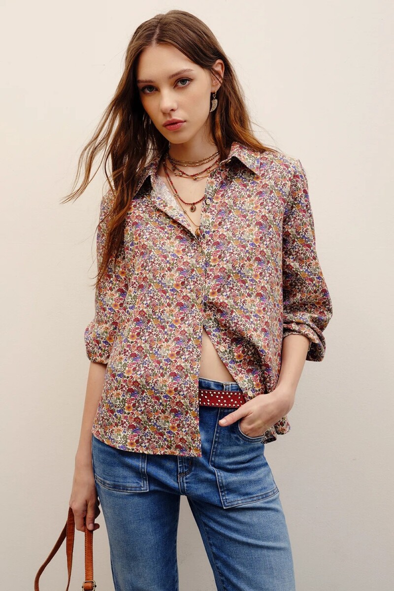 CAMISA FLORES MINI Multicolor