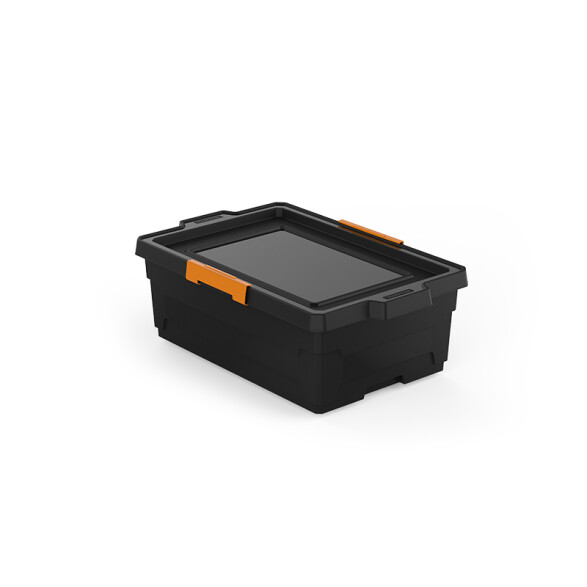 Caja organizadora en ppl negro 40 litros TD0152