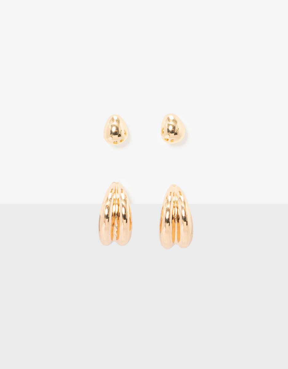 Set De Aros Bold De La Línea Stay Golden. 