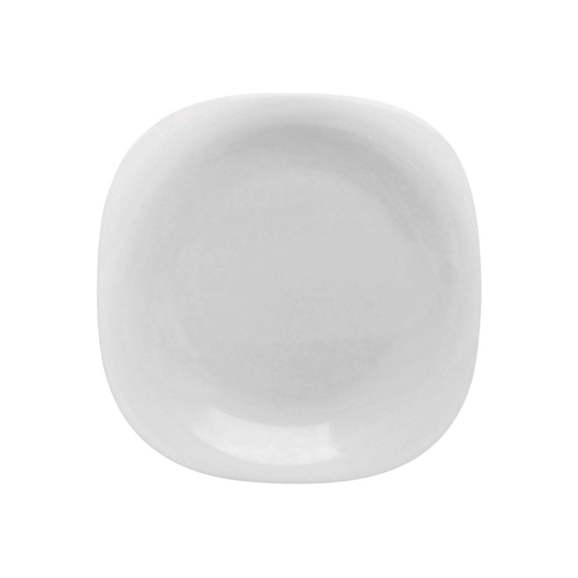 Plato postre semicuadrado - BLANCO — Garage Impo