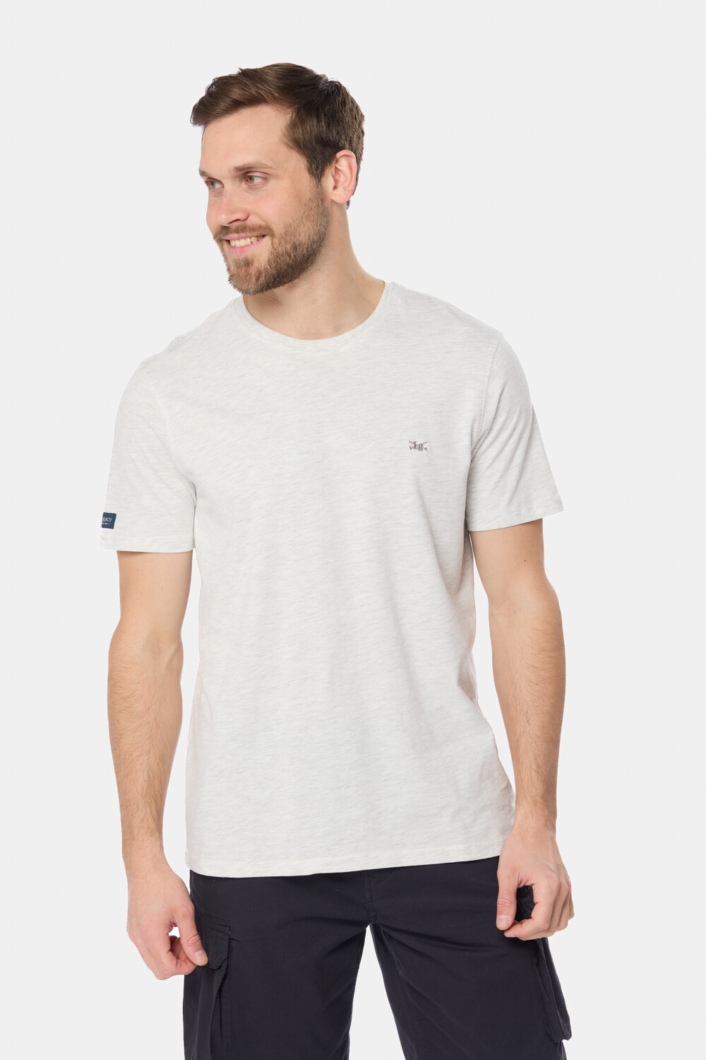 REMERA LISA DE ALGODÓN Gris