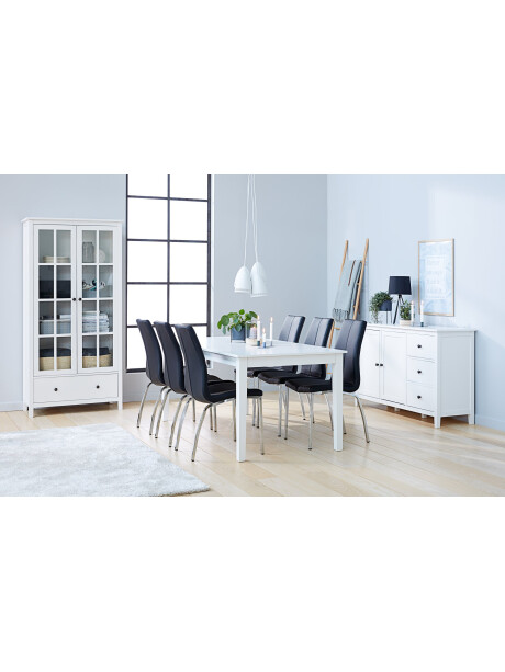 Silla de comedor HAVNDAL negro/cromo Silla de comedor HAVNDAL negro/cromo