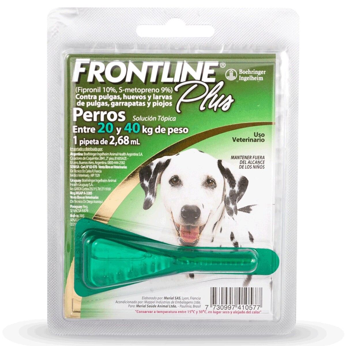 Frontline Plus Perros De 20 A 40 Kg 