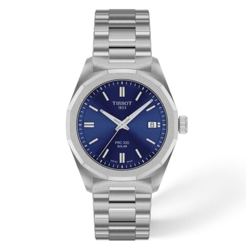 Reloj Tissot PRC 100 Solar 34mm Azul Acero T1518221104100 Reloj Tissot Prc 100 Solar 34mm Azul Acero T1518221104100