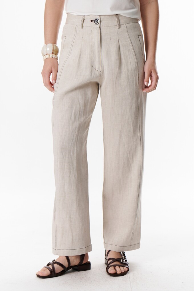 PANTALON LINO SOHO BEIGE
