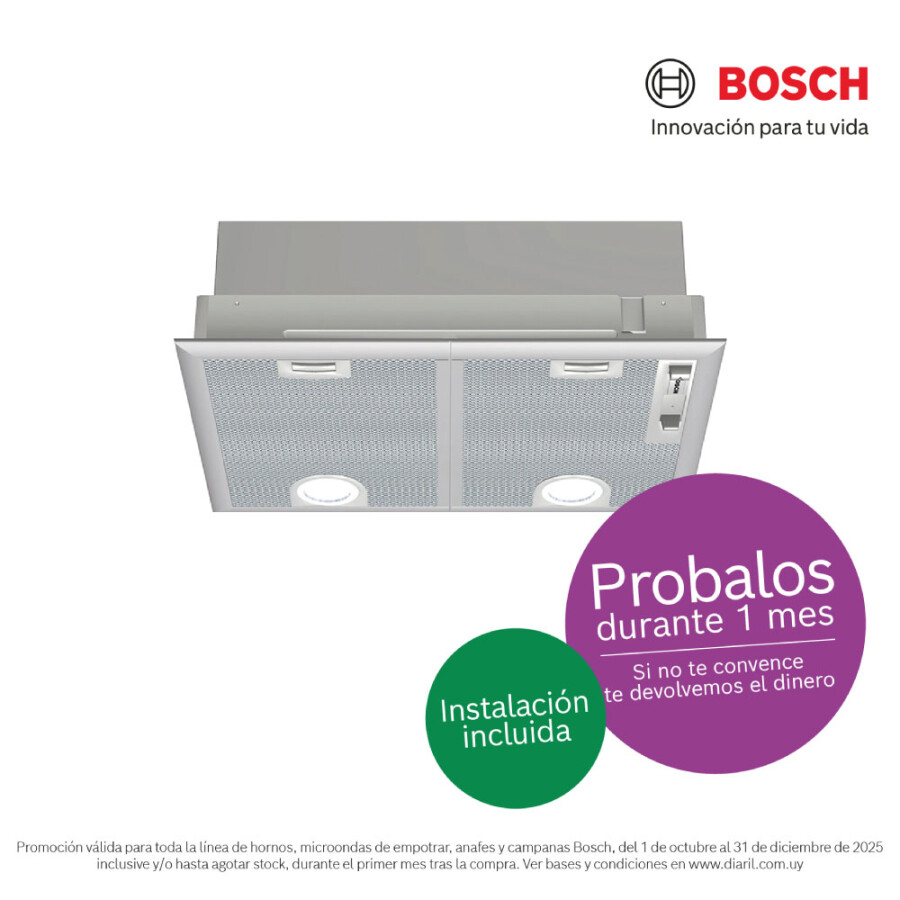 Campana de integración Bosch 53cm Campana de integración Bosch 53cm