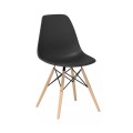 SILLA DE COMEDOR EAMES CON BASE DE MADERA - VARIOS COLORES SILLA DE COMEDOR EAMES CON BASE DE MADERA - VARIOS COLORES