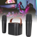 Mini Parlante Inalambrico Con 2 Microfonos Negro