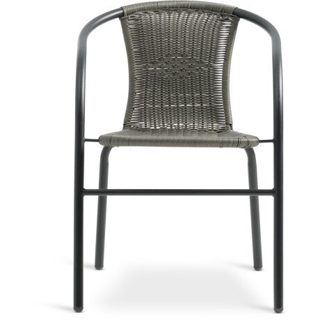 Silla apilable GRENAA gris Negro