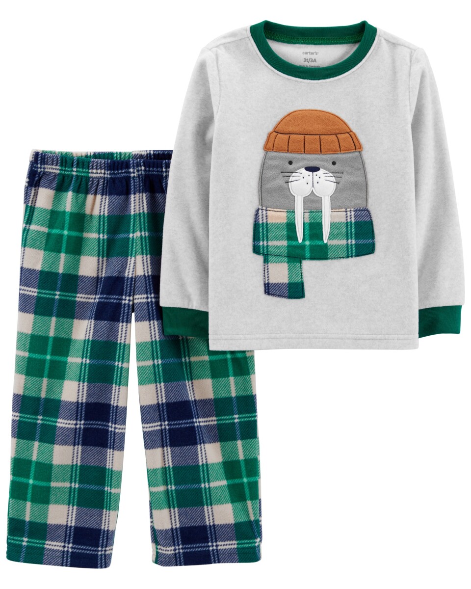 Pijama Dos Piezas Pantalón y Remera Foca Micropolar 