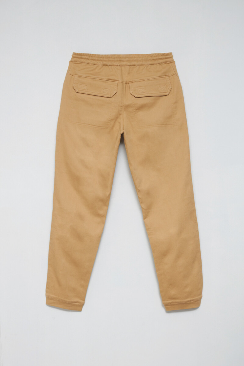 Pantalón cargo jogger de algodón Maiz Claro