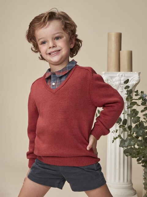 Jersey Basico Smart Coral Oscuro