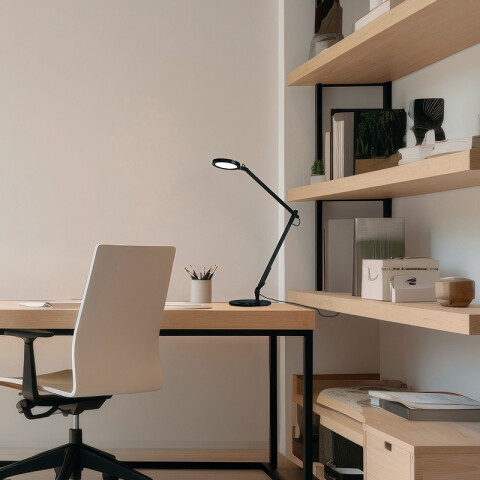 Portátil mesa LED negra 11W cálida 700Lm LUXA BA0000