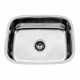 Piletas De Cocina Simple Bajo Mesada Inox Satinada 41X35X21