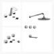 JUEGO DE GRIFERIA INCLUYE LAVATORIO DE MESADA DUCHA Y BIDET 000